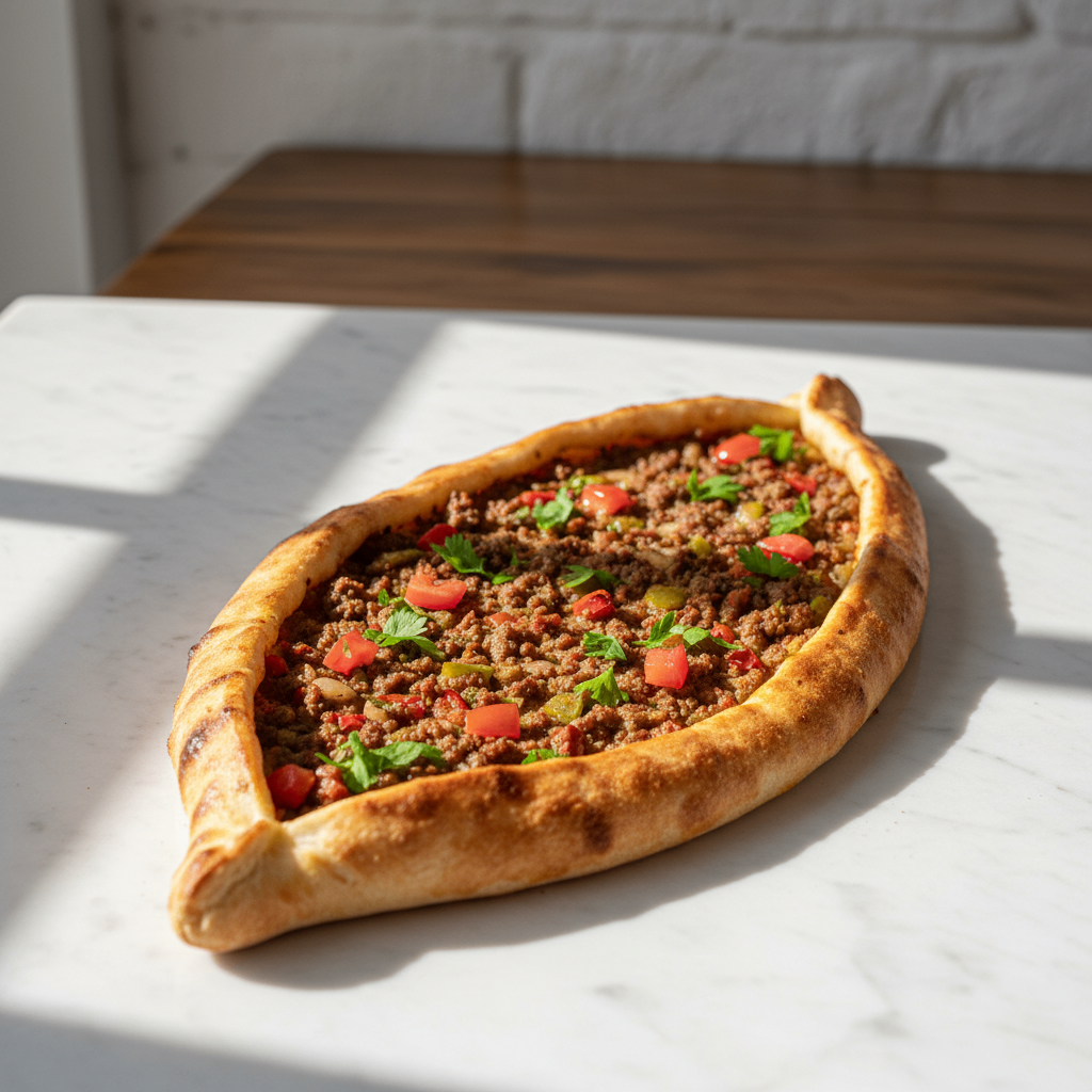 Pide mit Hackfleisch